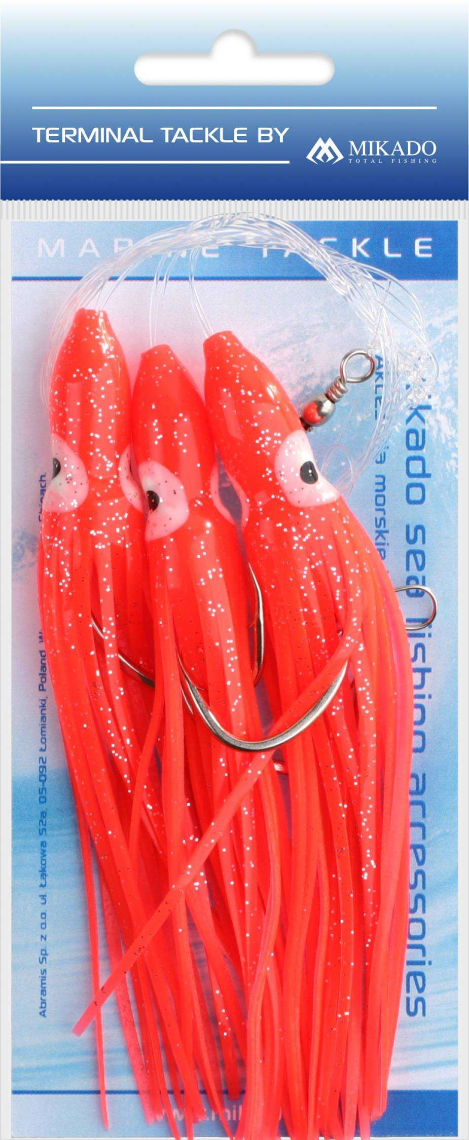 Zestaw morski Mikado Octopus Rig Hair - Niebiesko biała