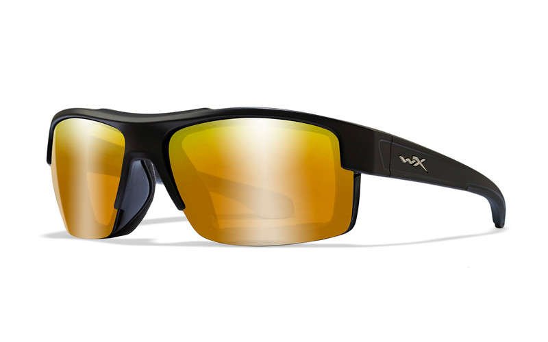 Okulary polaryzacyjne WileyX Compass Amber Gold Mirror Black Frame