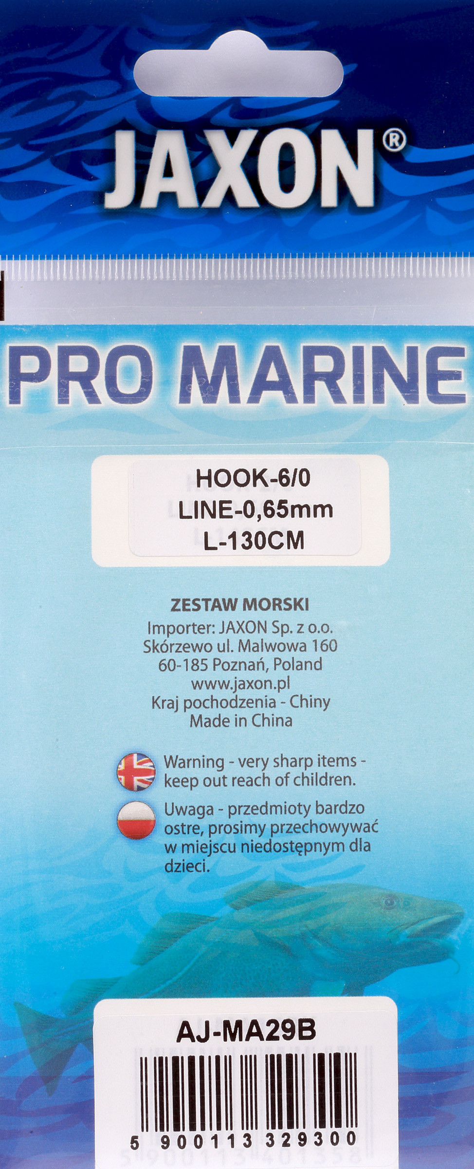 Zestawy morskie Jaxon MA29 Kolor B