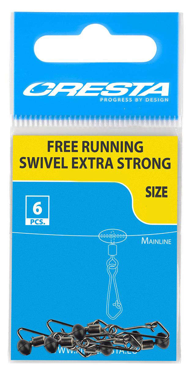 Agrafka z krętlikiem Cresta Free Running Swivel Extra Strong