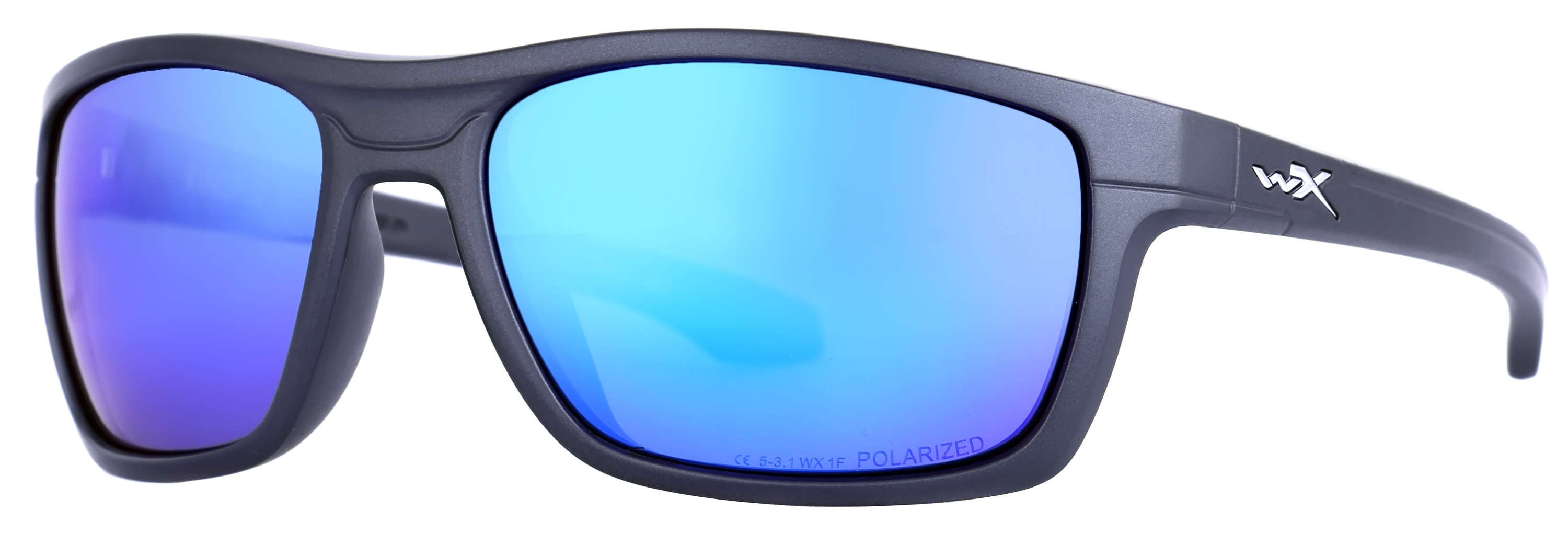 WileyX Kingpin Blue Mirror Graphite Frame