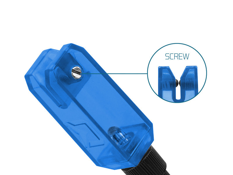 Sygnalizator brań LED Delphin LightBLOCK zamontowany na wędzisku