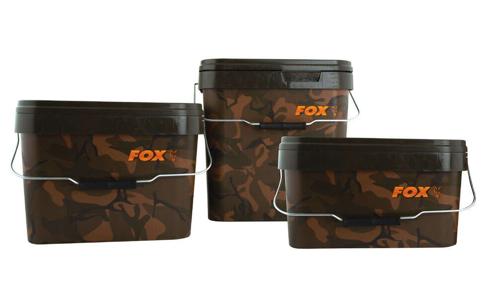 Wiadro Fox Camo square bucket 5L - widok z góry