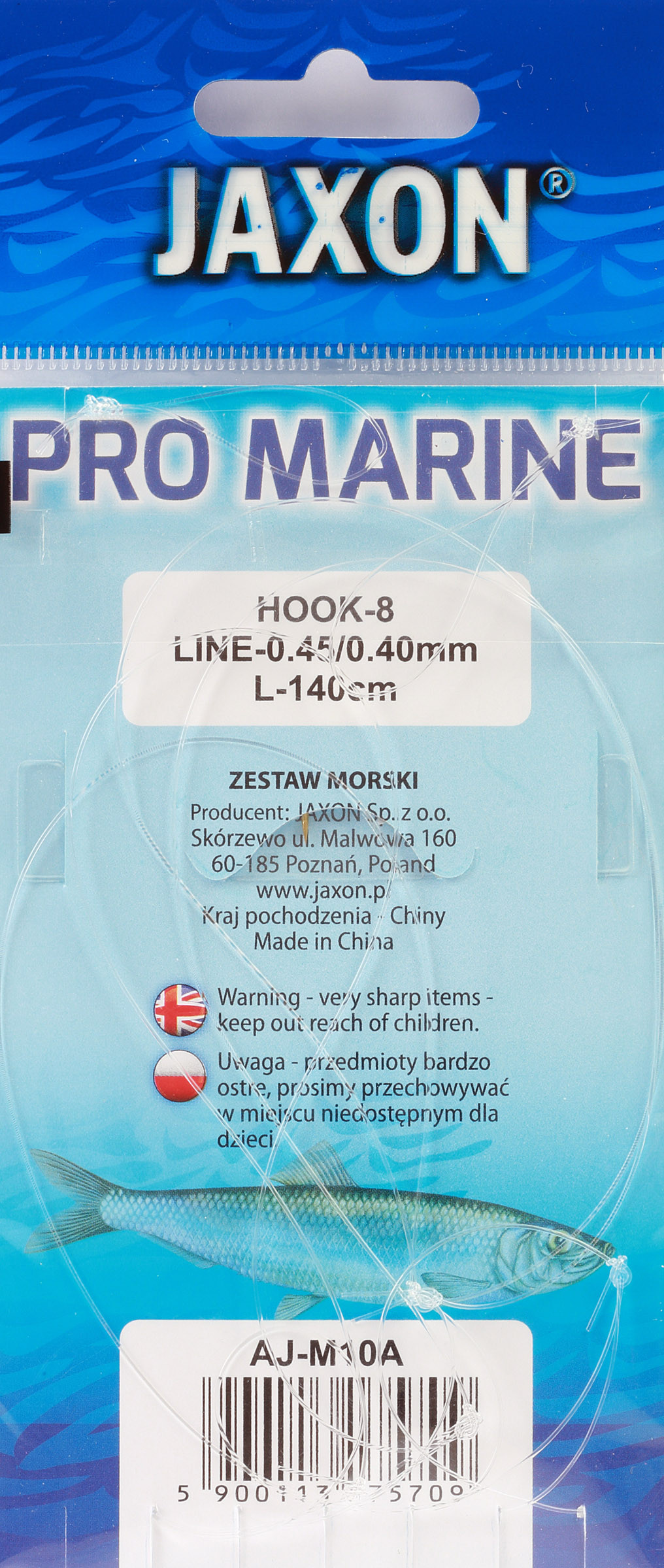 Zestaw morski - śledziowy Jaxon MA10 - Jakość
