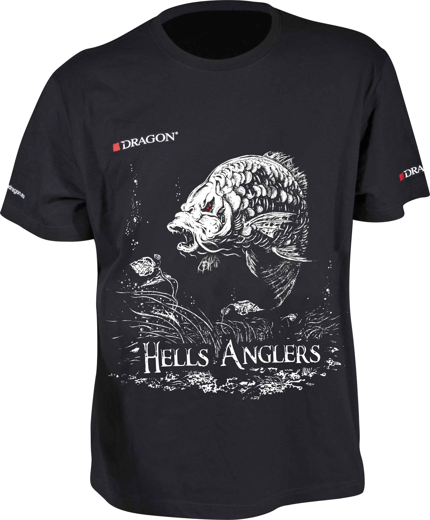 Koszulka wędkarska, T-shirt Dragon Hells Anglers - Karp