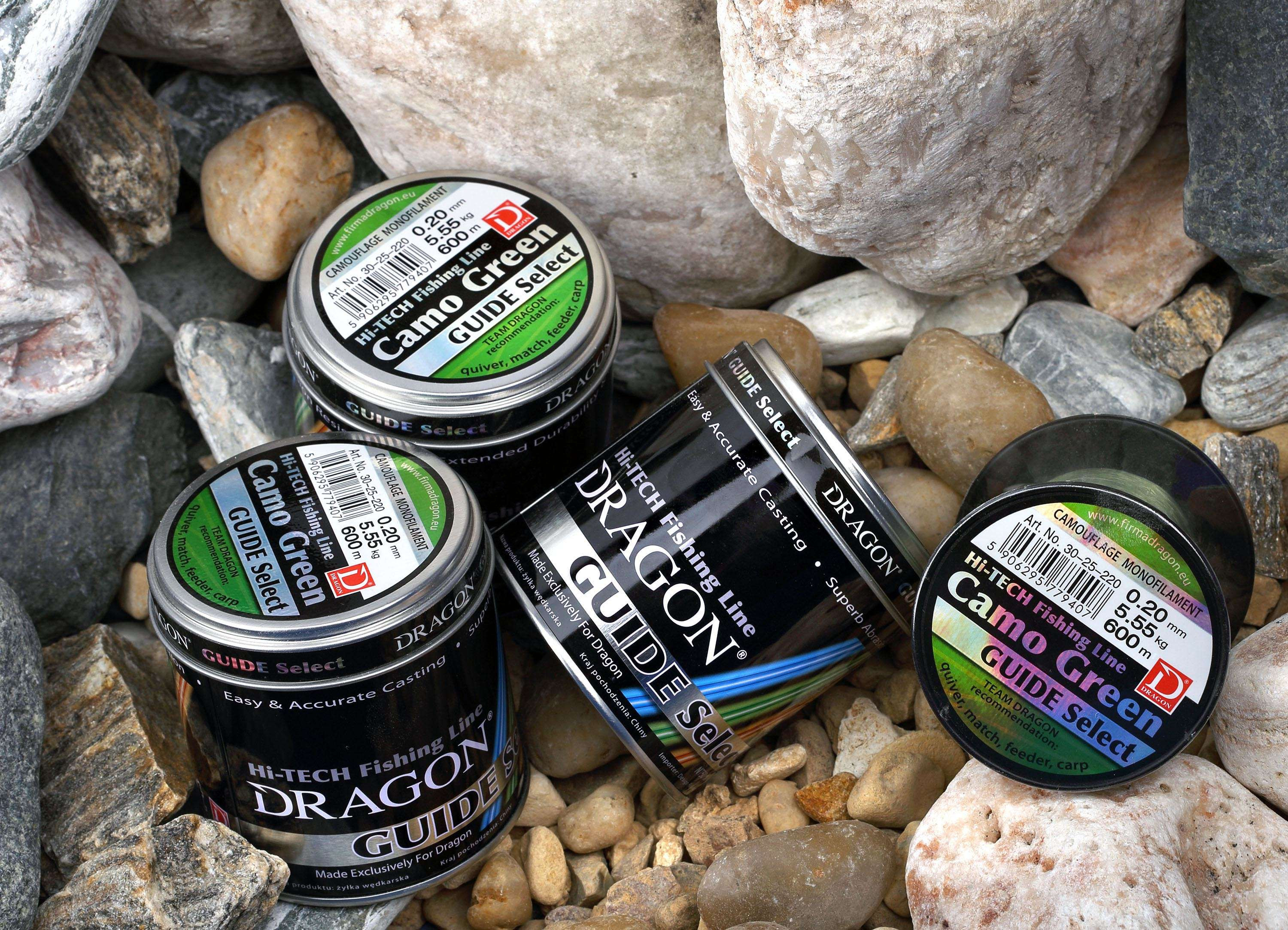 Żyłka gruntowa Dragon Guide Select Camo Green - szczegół