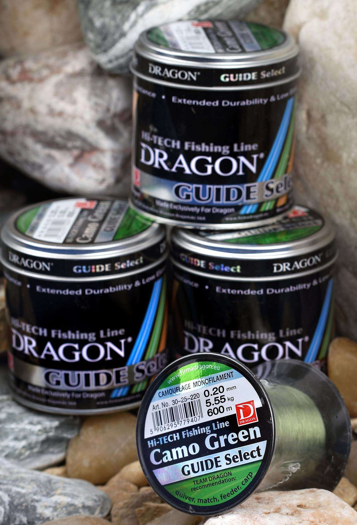 Opakowanie żyłki Dragon Guide Select Camo Green