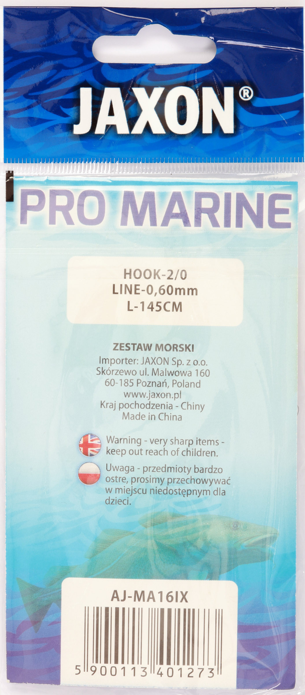 Długość przywieszki Jaxon MA16