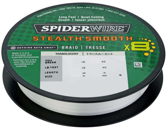 SPIDERWIRE Stealth Smooth, 2000m, Braided Fishing Line 0.07mm