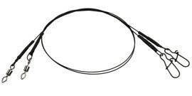 Przypon spinningowy stalowy D.A.M. Coated Core7  Black