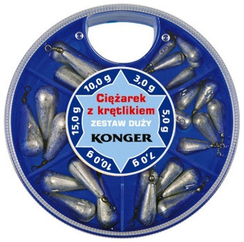 Ciężarek z krętlikiem Konger Zestaw Duży