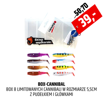 Limitowany zestaw przynęt okoniowych Cannibal 5.5cm
