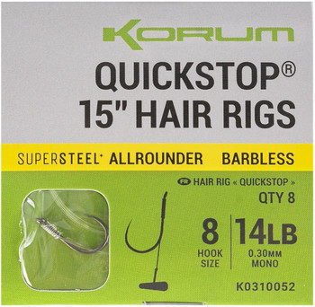 Przypony Korum Big Fish Quickstop Barbless Hair Rigs