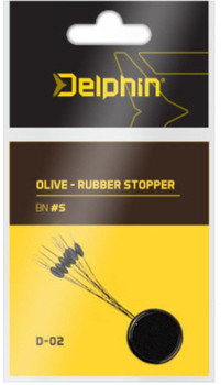 Stopery gumowe Delphin Olive
