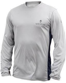 Westin Pro UPF Long Sleeve Grey/Navy Blue L - koszulka wędkarska
