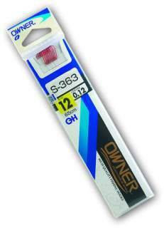 Haczyki Owner Chika czerwony nr 16 z przyponem 0,10 mm