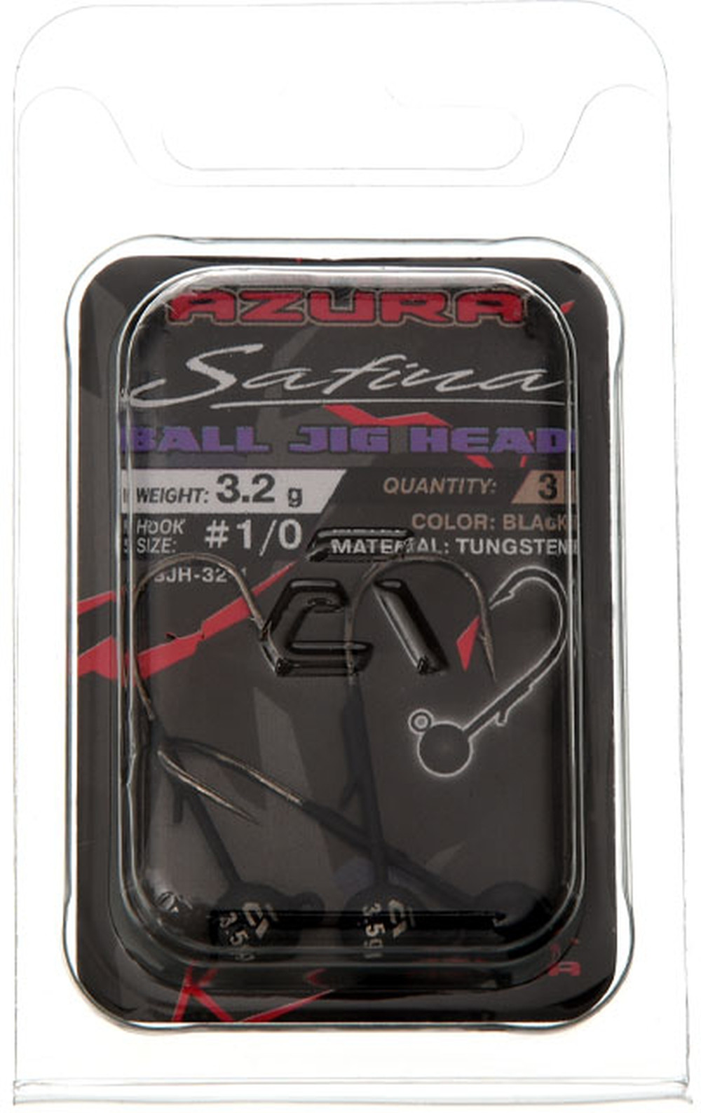 Główka jigowa Carp Pro Safina Tungsten Ball Jig Head 1/0 3.2g