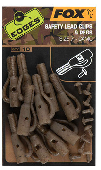 Klipsy Fox Edges Camo Lead Clip + Pegs