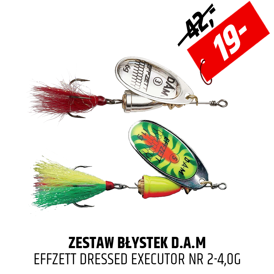 Zestaw błystek obrotowych DAM Effzett Dressed Executor