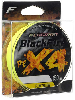 Plecionka Azura Braid Blackfire Pe X-4 0.16mm 9.1kg 150m Fluo Yellow