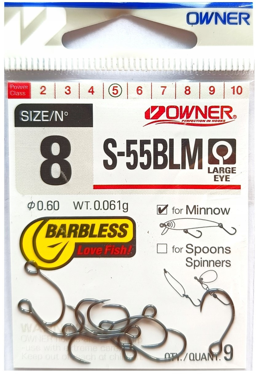 Hak spinningowy OWNER S-55BLM