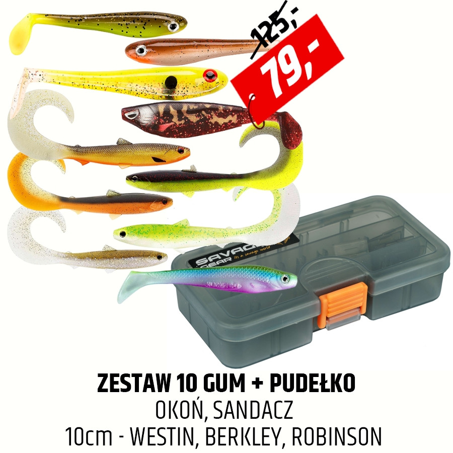 Zestaw gum na okonie, sandacze i szczupaki nr 14