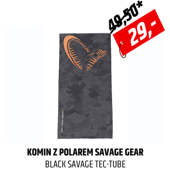 Komin z polarem Savage Gear Black Savage Tec-Tube