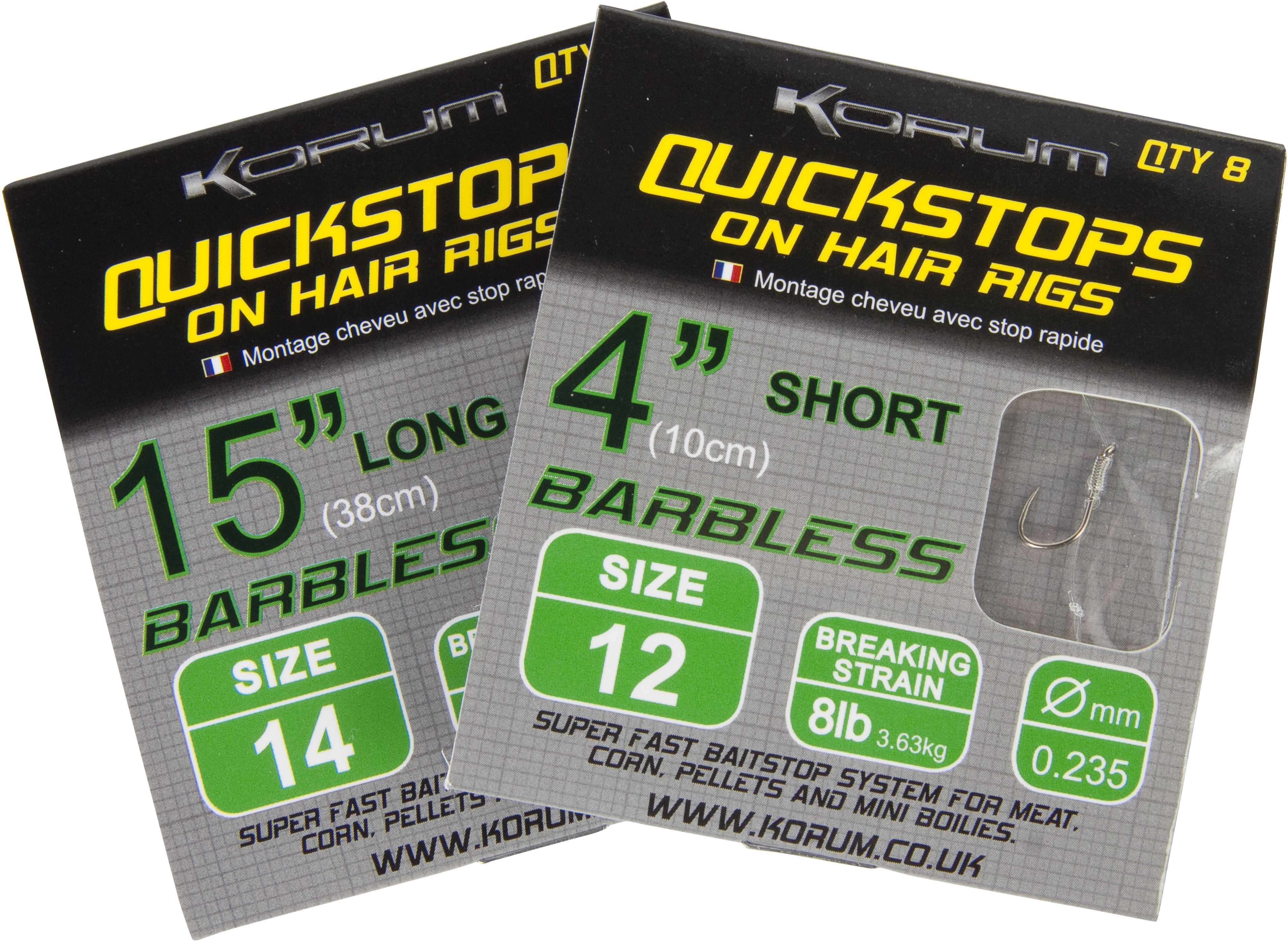 Set De 10 Aiguilles Quickstop Korum – Pour Montage Rapide Des Appâts, Usage En Pêche