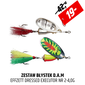 Zestaw błystek obrotowych DAM Effzett Dressed Executor