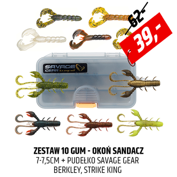 Zestaw gum raczków na okonie i sandacze