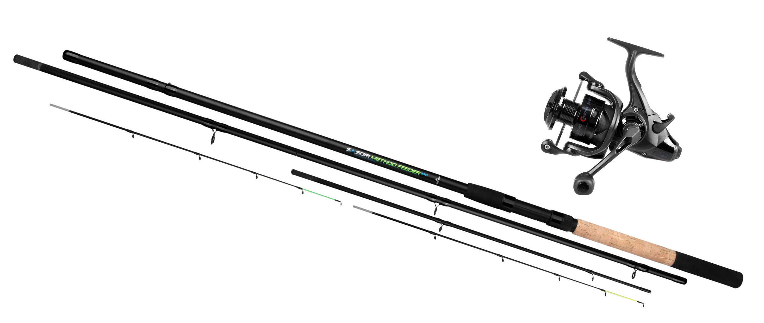 Zestaw Wędka Mikado Sasori Method Feeder + kołowrotek Prologic C-Series BF