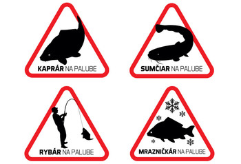 Naklejka Delphin Rybar na palube