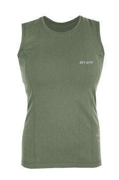 Koszulka termoaktywna damska bezrękawnik Graff 909 Oliwka