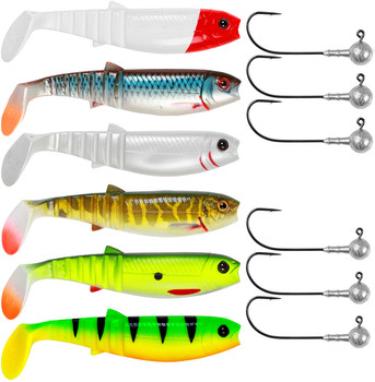 Zestaw gum Savage Gear Cannibal Shad NEW Edition + Główki Jigowe