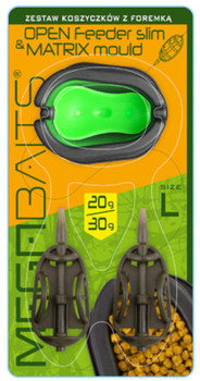 Koszyczek zanętowy Megabaits Open Feeder Slim Matrix Mould