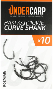 Teflonowe haki karpiowe Undercarp Curve Shank