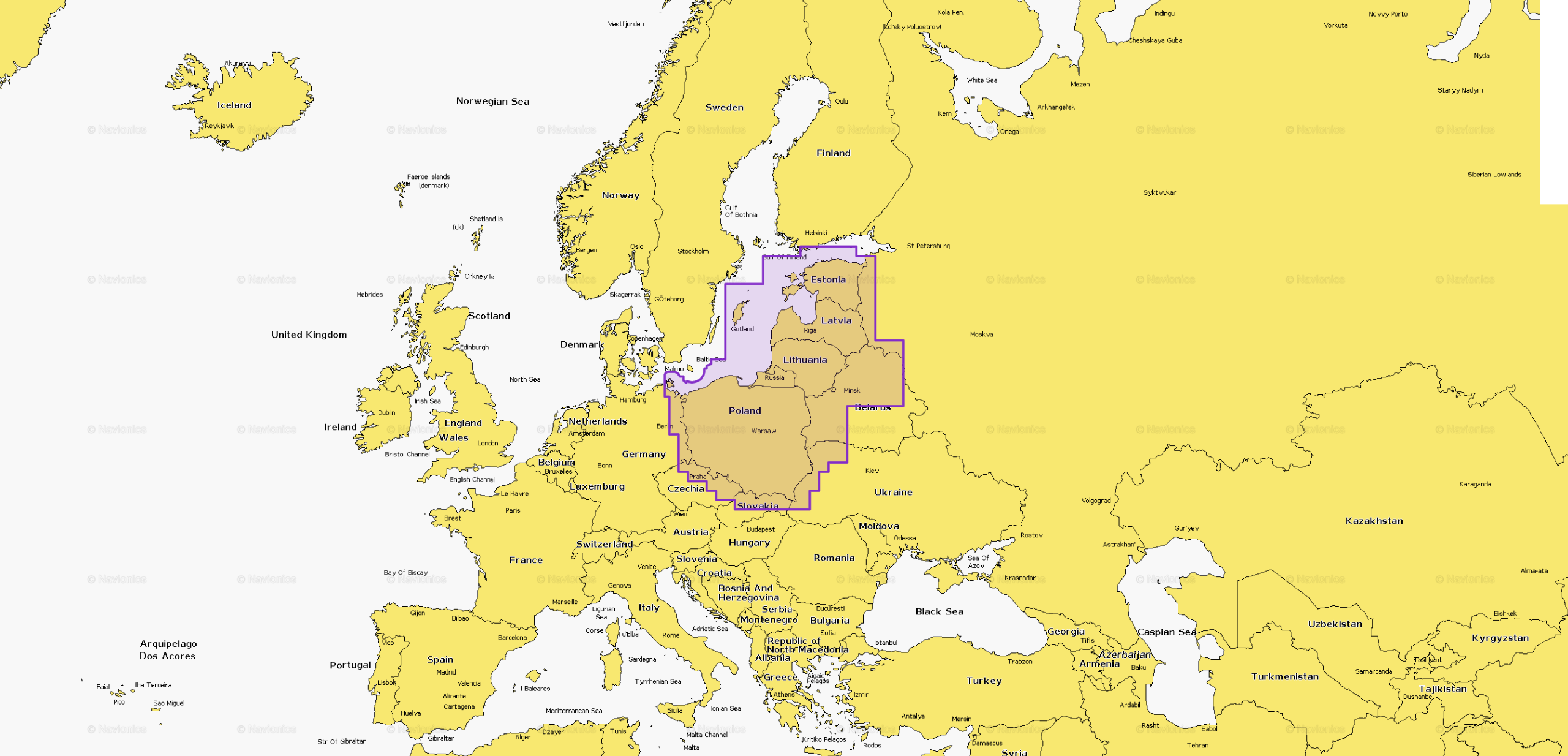 Mapy NAVIONICS Baltic Sea - East Coast