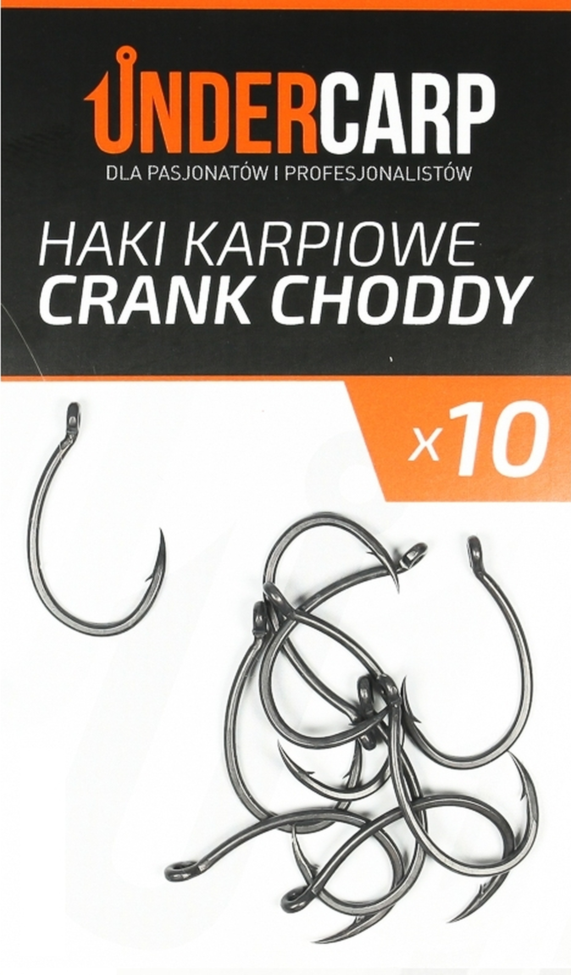 Teflonowe haki karpiowe Undercarp Crank Choddy