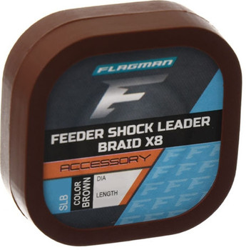 Plecionka Flagman Feeder Shock Leader X8 0.16mm 10m Brown