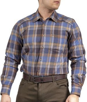 Bawełniana koszula w kratę Graff 834-KO-1