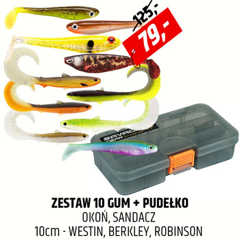 Zestaw gum na okonie, sandacze i szczupaki nr 14