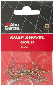 Agrafka z krętlikiem Abu Garcia Snap Swivels Gold