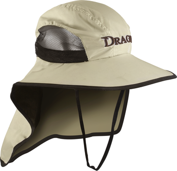 Kapelusz Dragon szerokie rondo oddych. z siatką beżowy