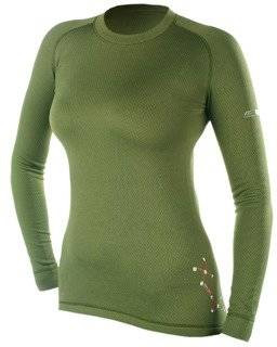 Koszulka termoaktywna damska z długim rękawem Graff Model: 901-D Oliwka