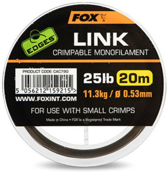 Material przyponowy Fox Edges Link Trans Khaki Mono
