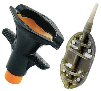 Komplet koszyczek zanętowy mały + forma do metody feeder - Middy