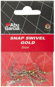 Agrafka z krętlikiem Abu Garcia Snap Swivels Gold