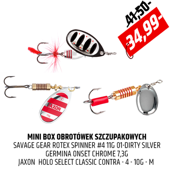 Zestaw błystek obrotowych na szczupaki