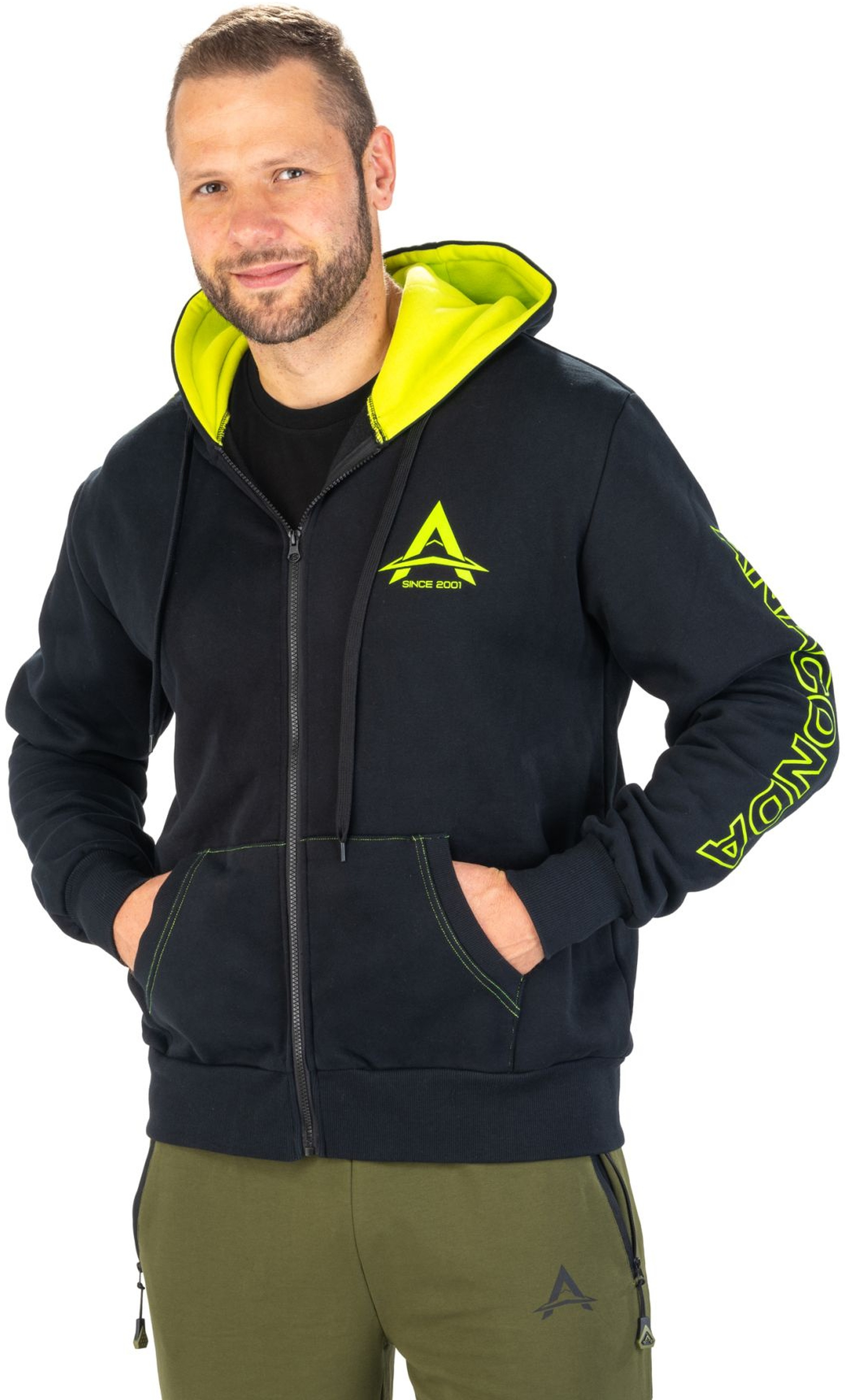 Bluza na zamek Anaconda Hi-Vis Team Zipper Hoodie