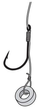 Haczyki Jaxon z przyponem z plecionki  Method Feeder 0,12mm